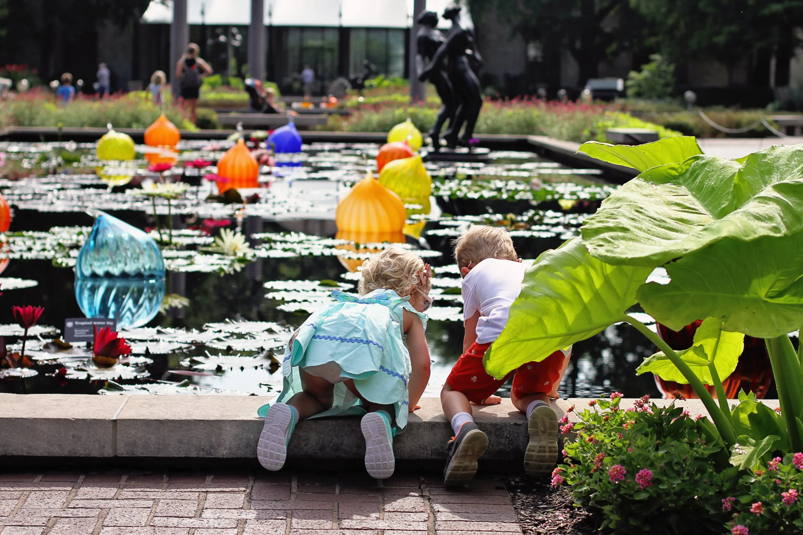 Reflection pool at the Missouri Botanical Garden