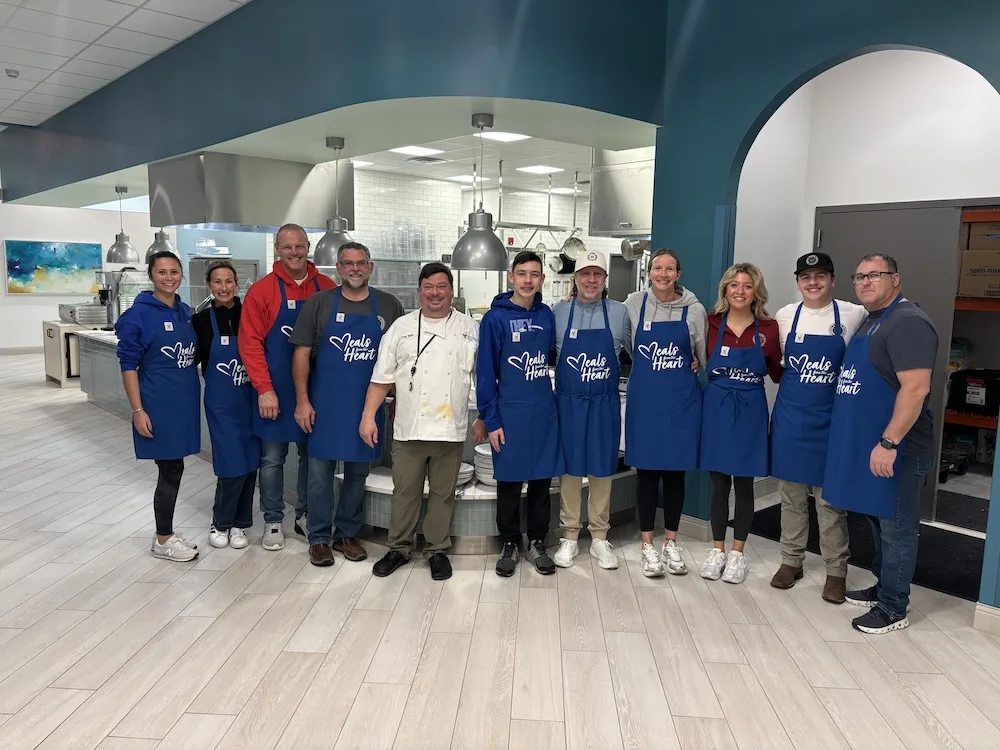 Volunteers from Campbell Security joined Ronald McDonald House Charities of St. Louis for a Meals from the Heart service day, preparing food for families staying at the House.
