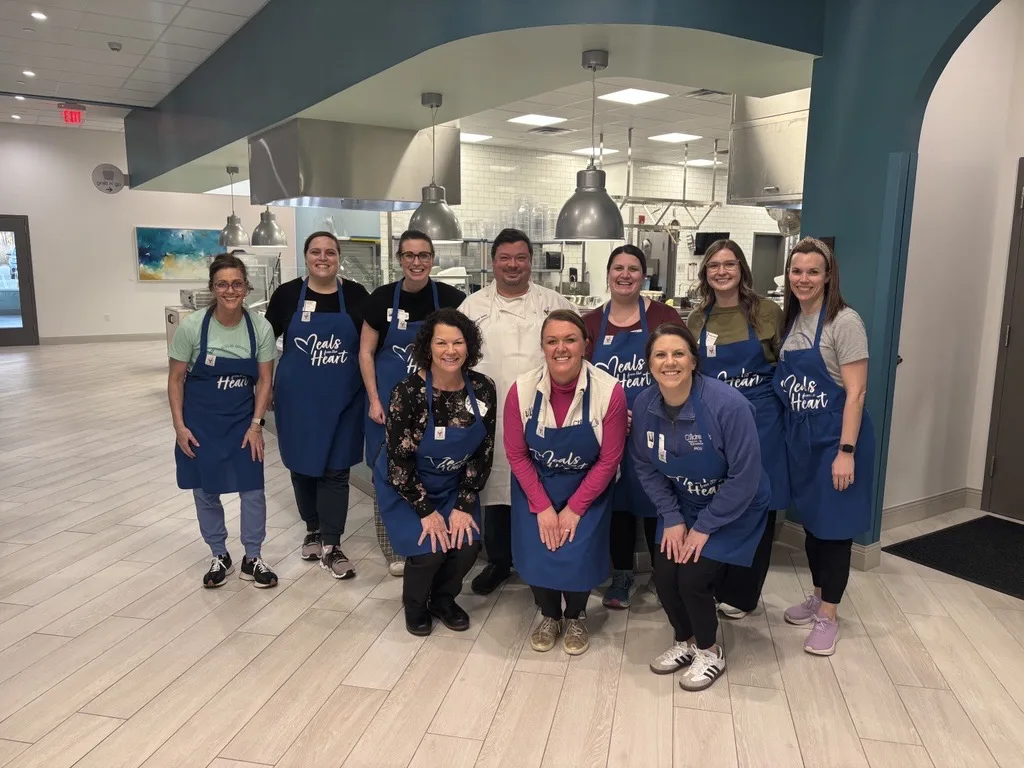 Volunteers joined Ronald McDonald House Charities of St. Louis for a Meals from the Heart service day, preparing food for families staying at the House.