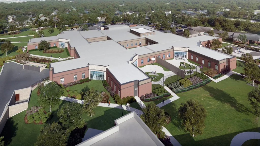 The new hospital on KVC Missouri’s Children’s Mental Wellness Campus in Webster Groves will open late 2026.