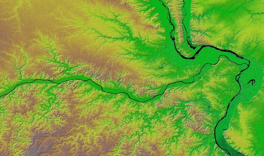 Topographical map