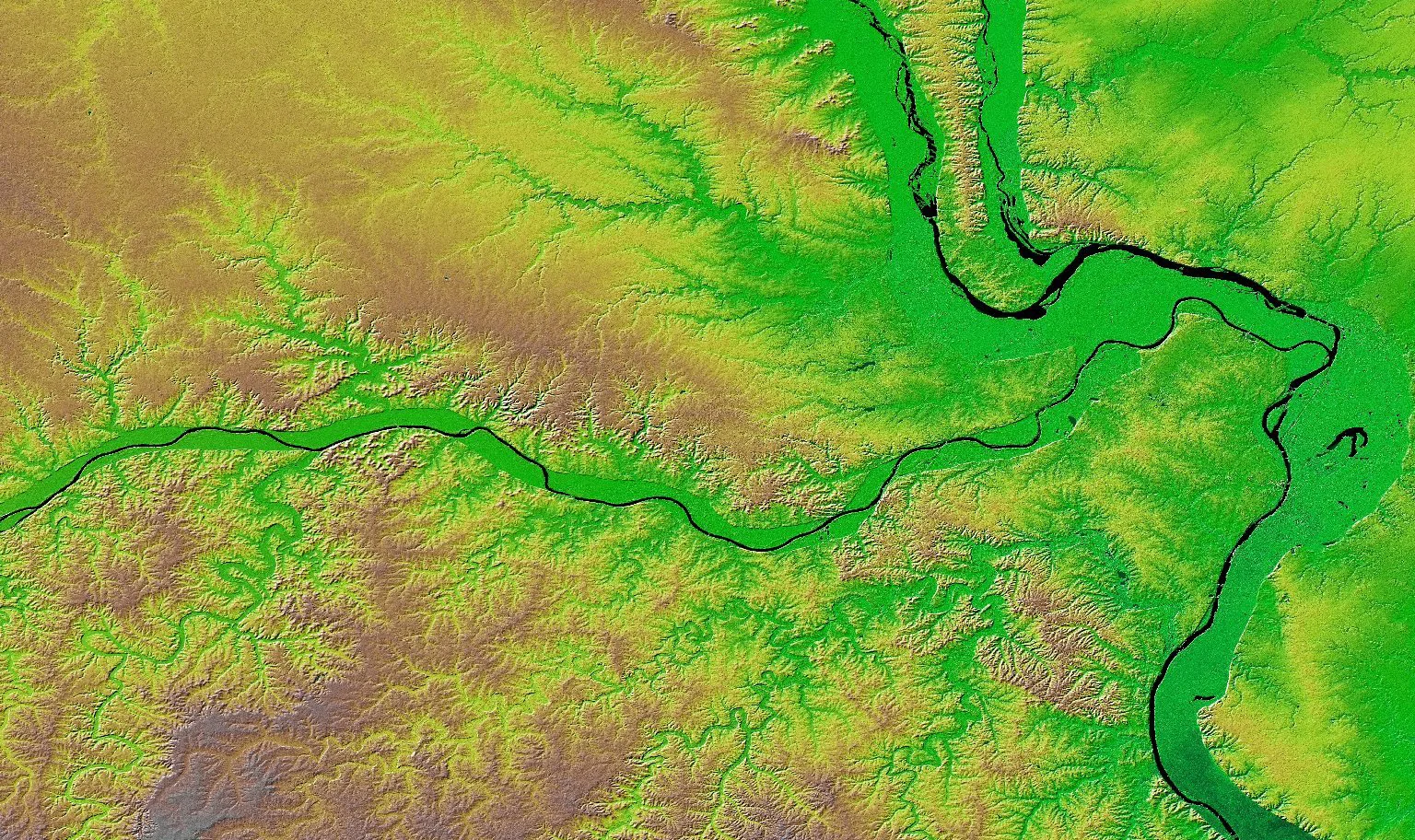 Topographical map