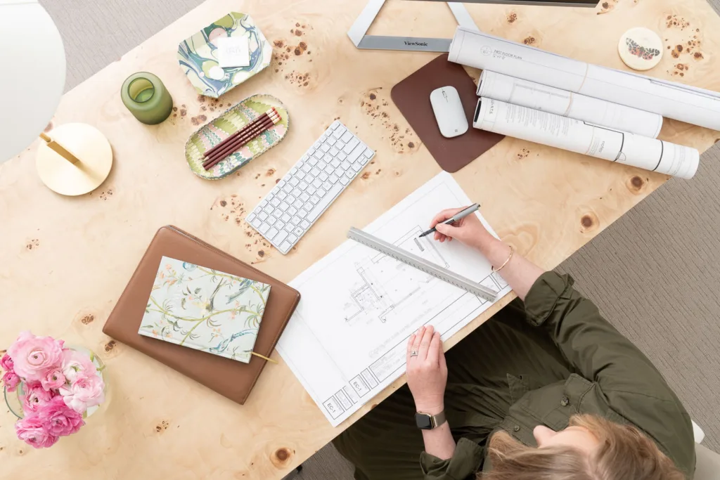 Julie Abner Interiors office space on The Hill in St. Louis, MO.