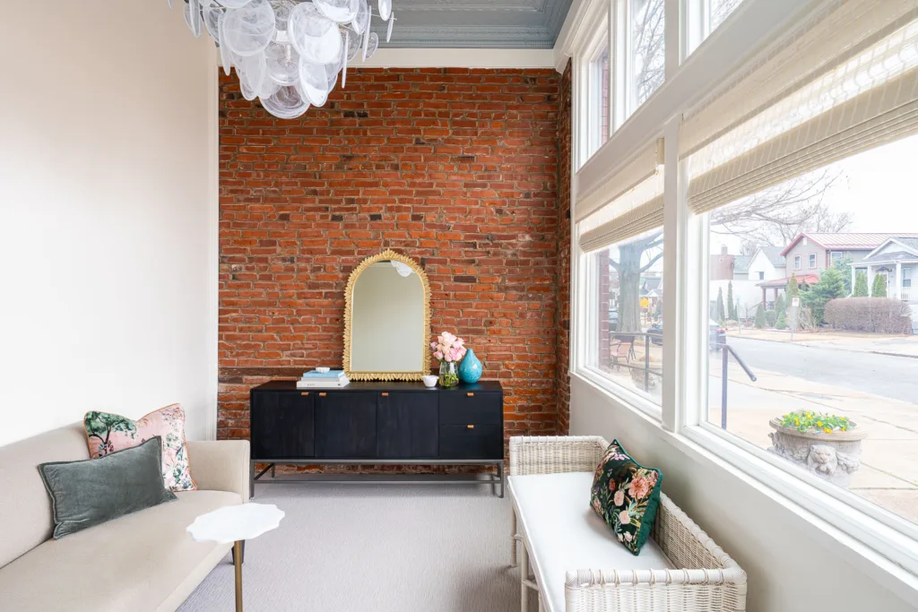 Julie Abner Interiors office space on The Hill in St. Louis, MO.