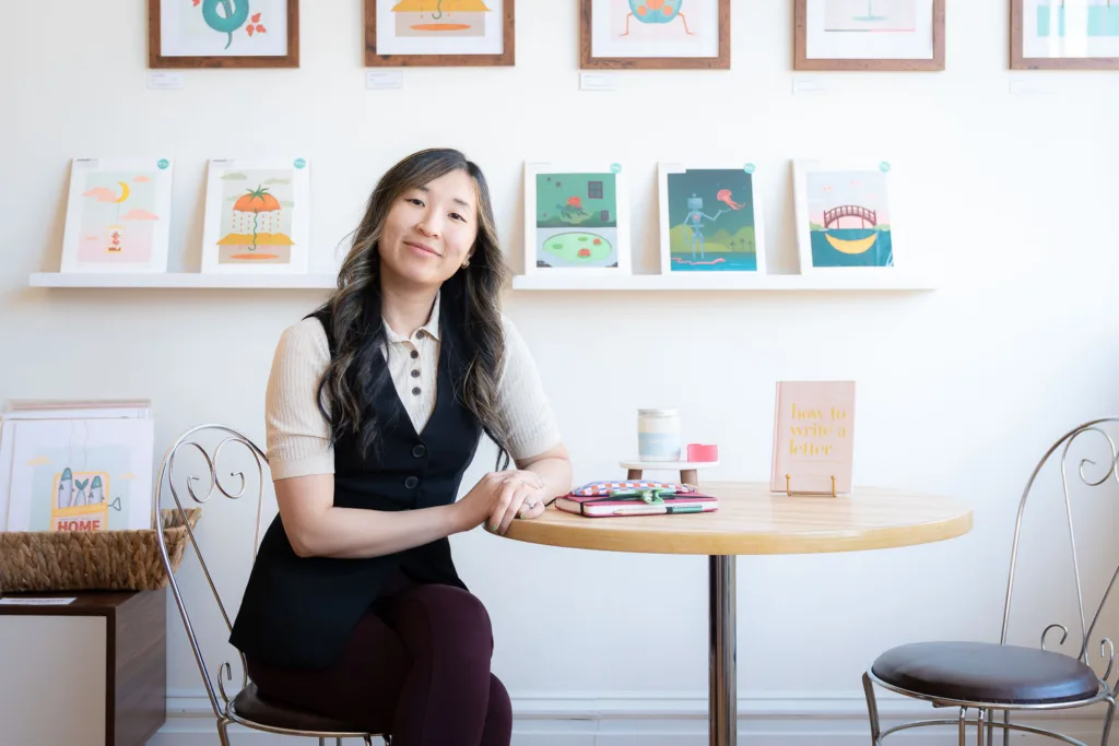 Jenny Lin, owner of SunSnow: Paper and Goods
