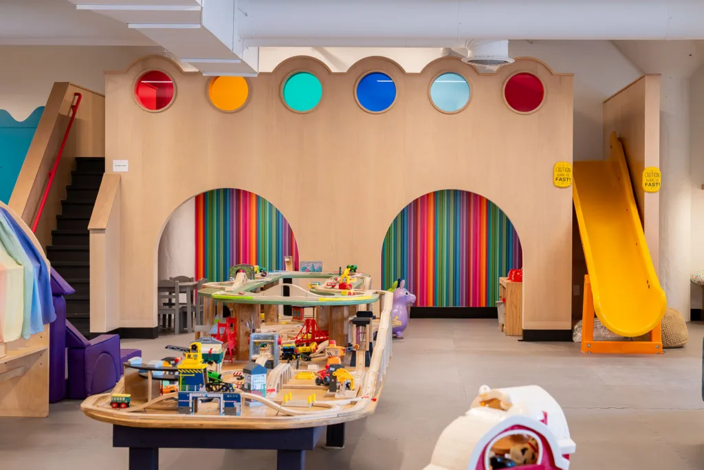 The Urban Fort Play indoor play space is now open inside City Foundry STL.