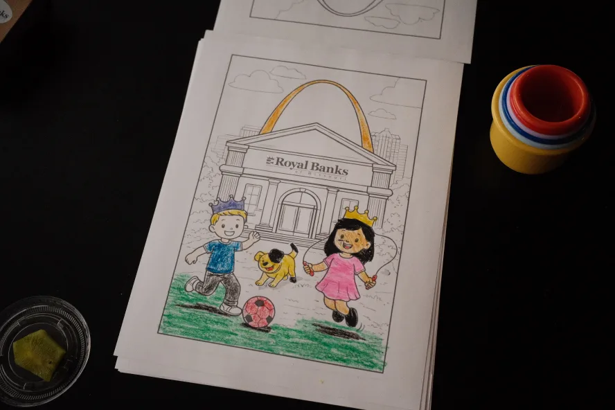 Royal Banks of Missouri coloring sheets