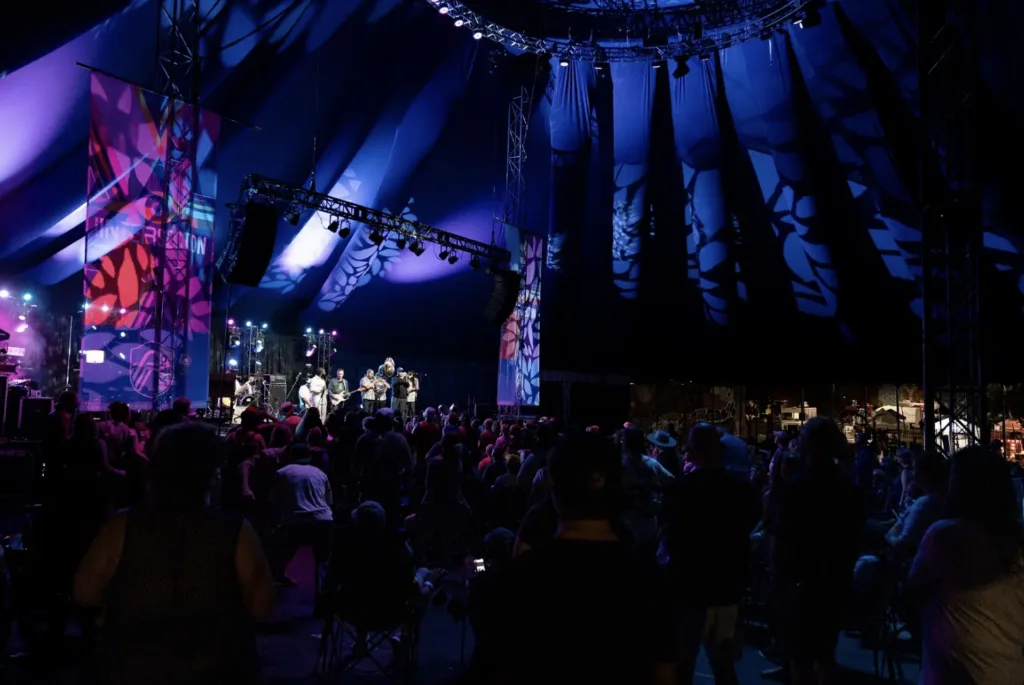 MATI packs The Big Top for an evening performance.