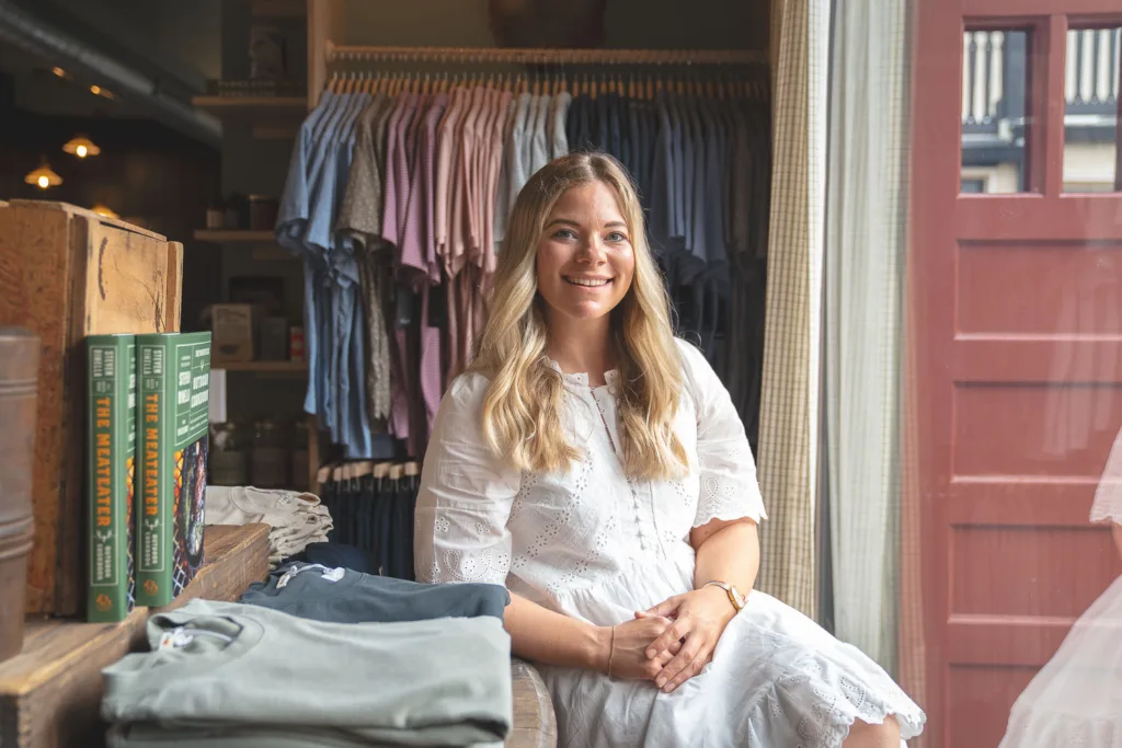 Brittany Flamm, owner of Lander Haus Mercantile