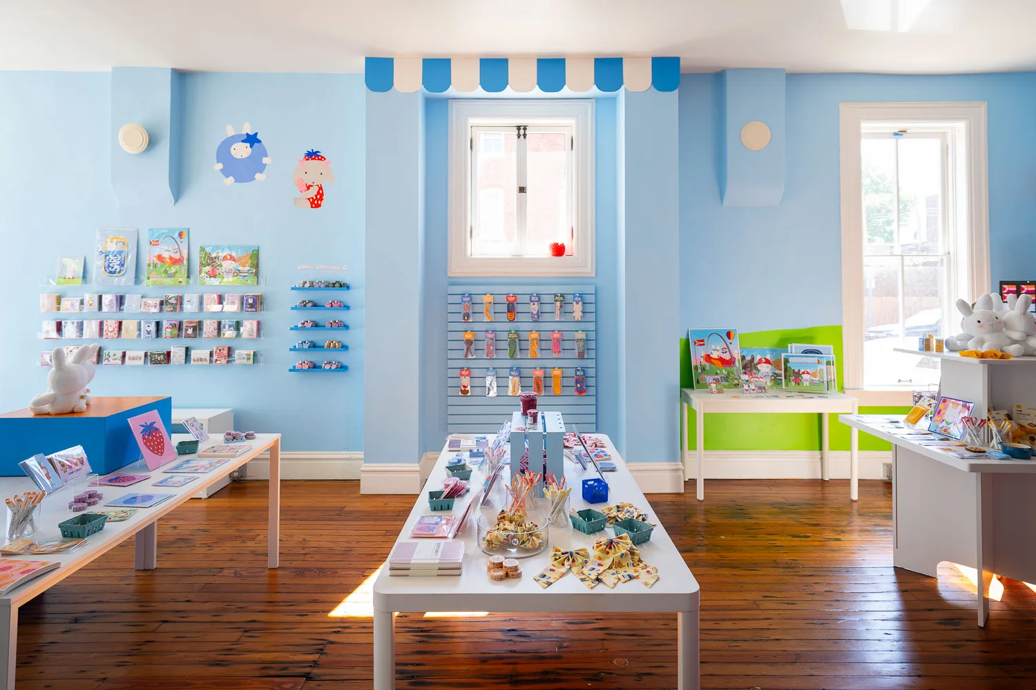 Clem & Co., a bunny-themed stationery and gift shop, located on Sydney Street in Soulard