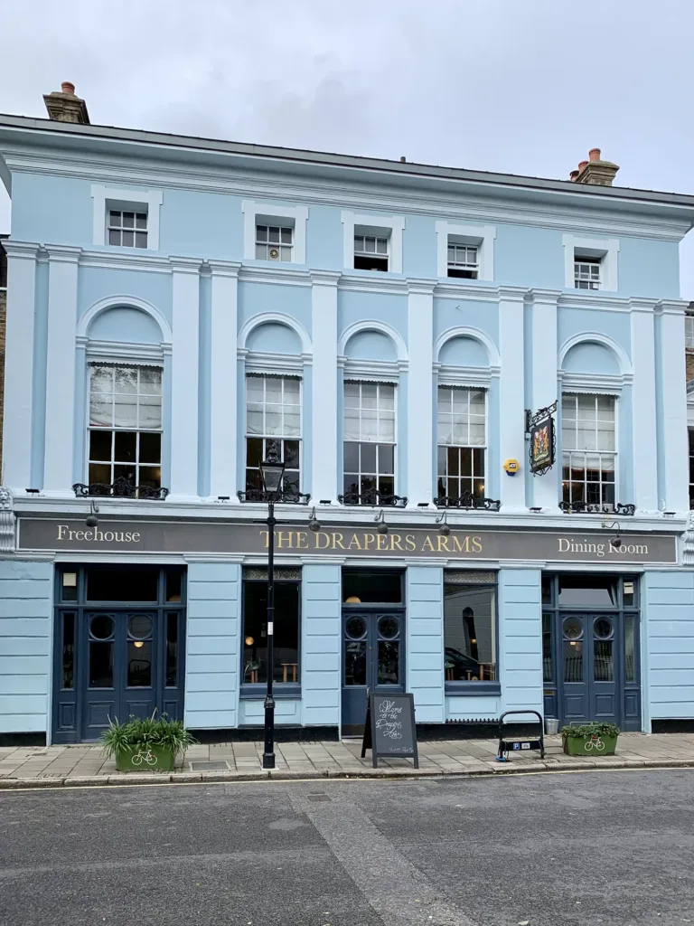 The Drapers Arms on Barnsbury street in Islington, London