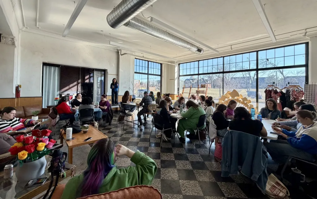 STL Journal Collective meets indoors at MADE Makerspace.