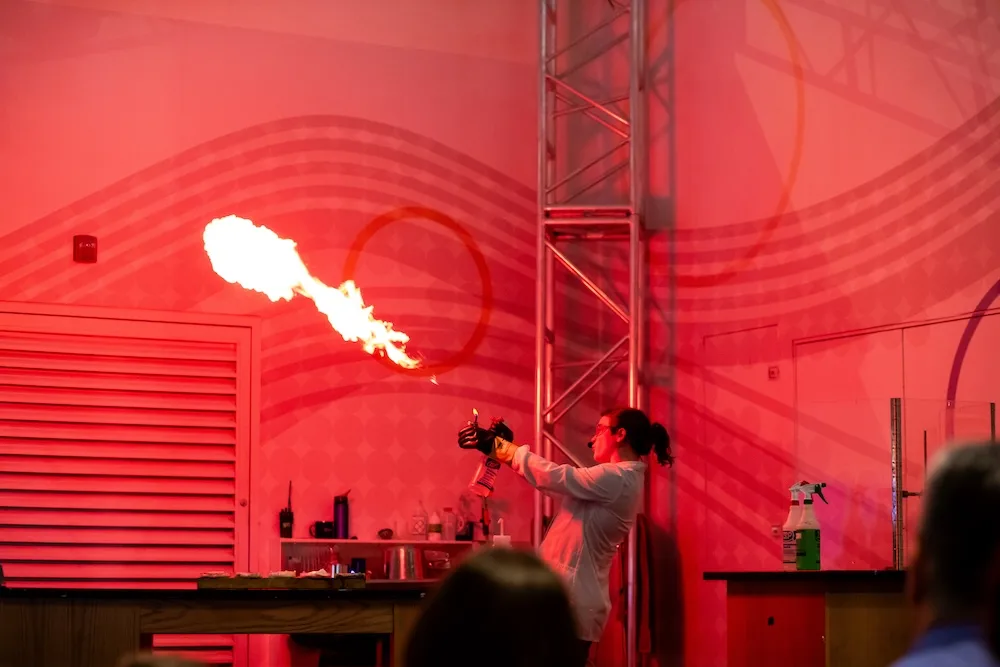 The Energy Stage features fun, interactive live shows that highlight different areas of STEM each day.