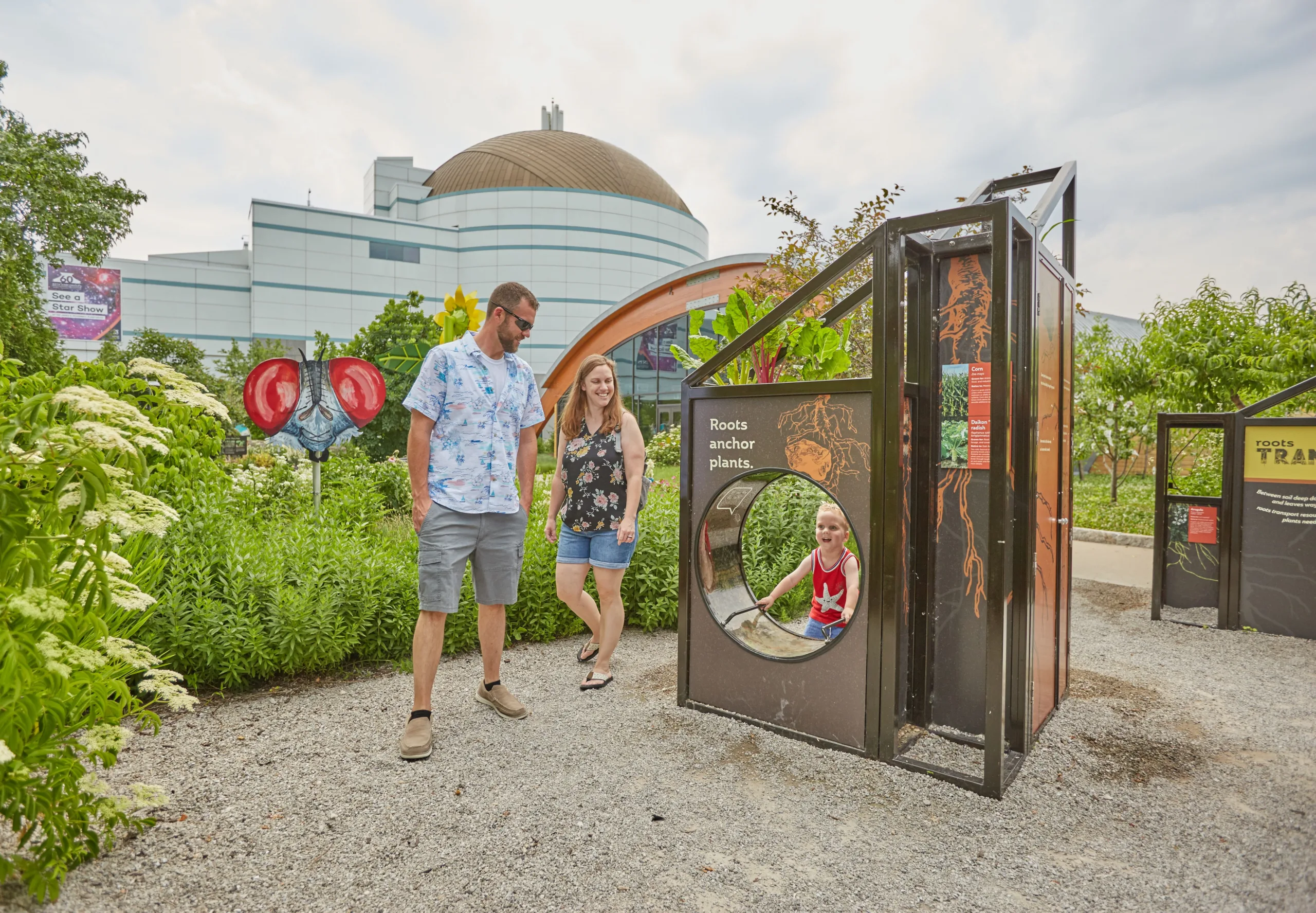 Explore GROW, a 5,000-square-foot pavilion and outdoor space where visitors can discover how food goes from farm to table and learn the science and technology behind modern agriculture.