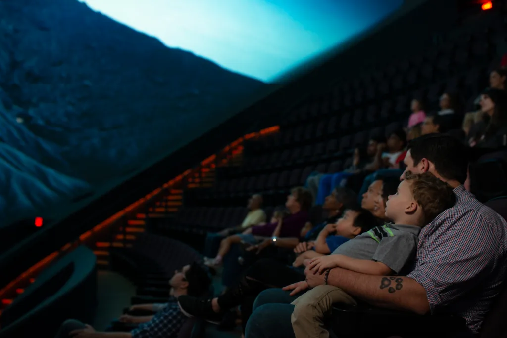 Experience the re-imagination of the movie-going experience at the OMNIMAX® Theater featuring IMAX® with Laser.
