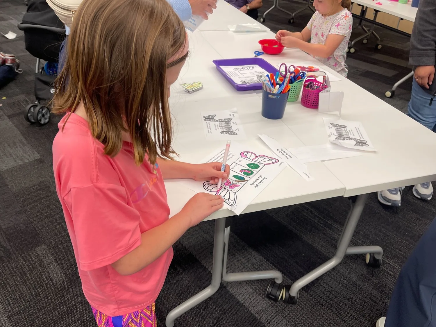 Kids enjoying arts and crafts