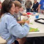 Kids enjoying arts and crafts