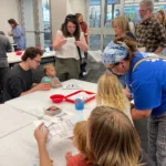 Kids enjoying arts and crafts