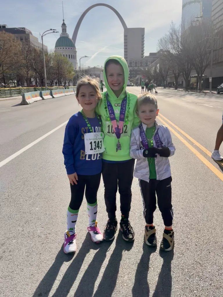 St. Patrick’s Day Downtown 2026: Piper, 6, Emmitt, 8, Oliver, 4