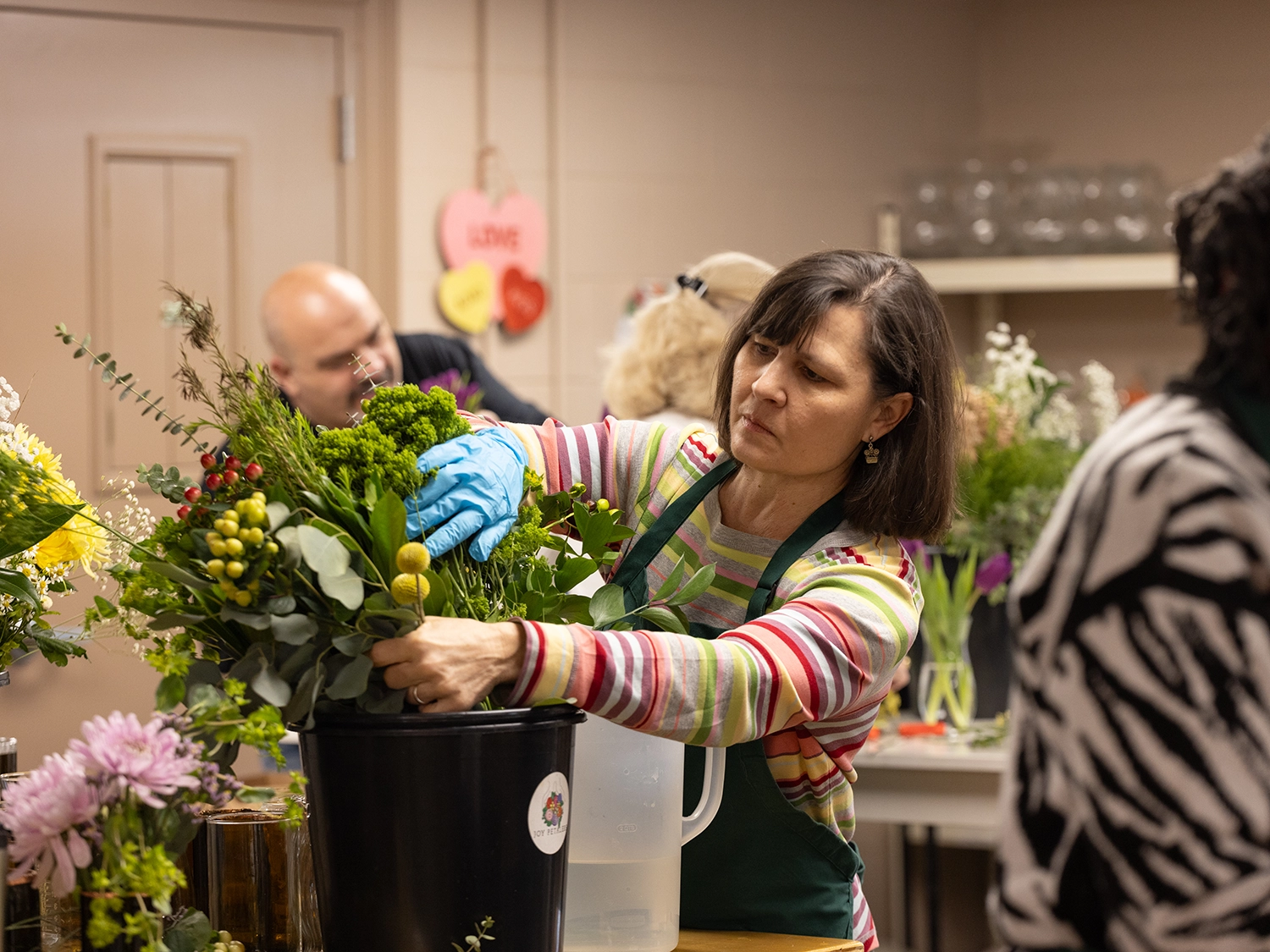 Volunteers at Joy Petalers