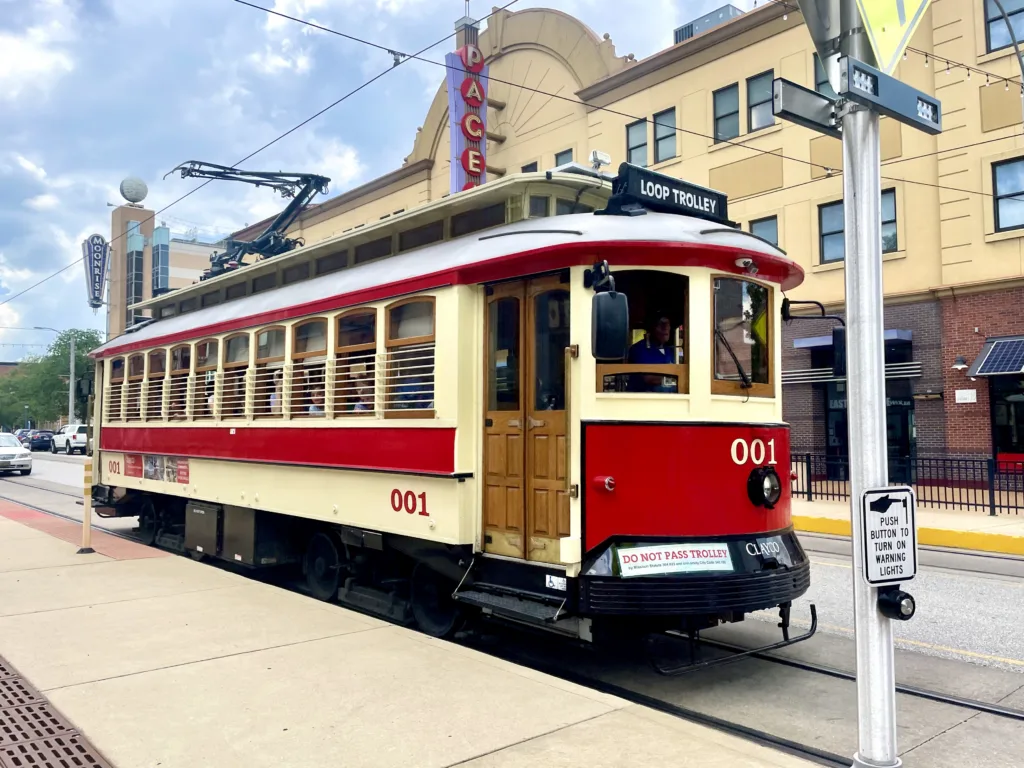 The Loop Trolley provides visitors with a nostalgic way to explore the Delmar Loop district.