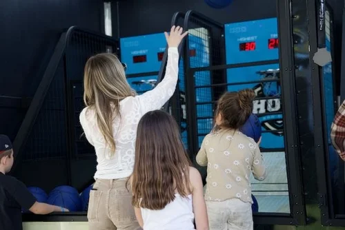Hoop St. Louis brings a mobile basketball arcade to private and community events across the metro area.