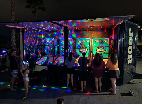Hoop St. Louis brings a mobile basketball arcade to private and community events across the metro area.