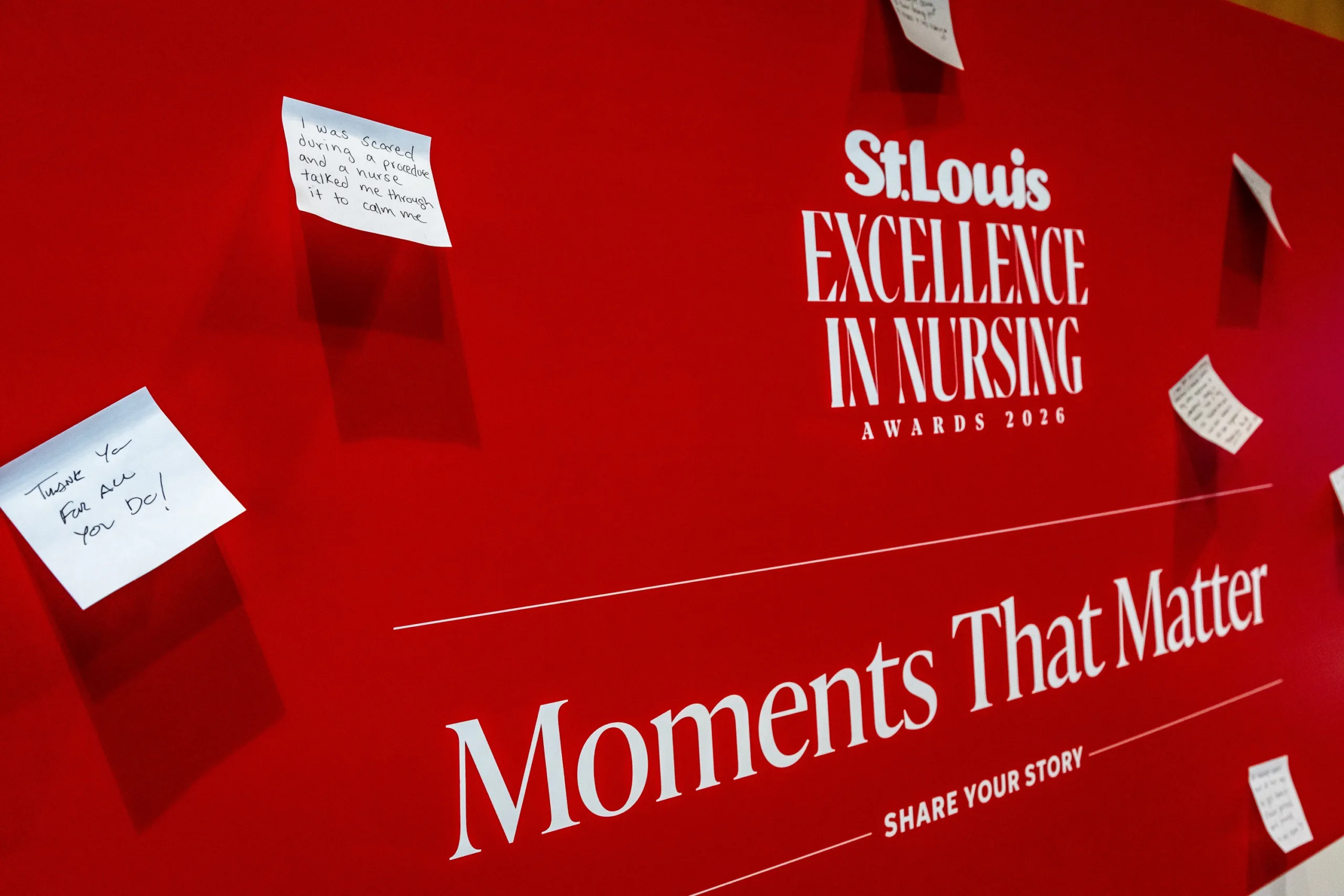 Moments that Matter Board at the Excellence in Nursing Awards
