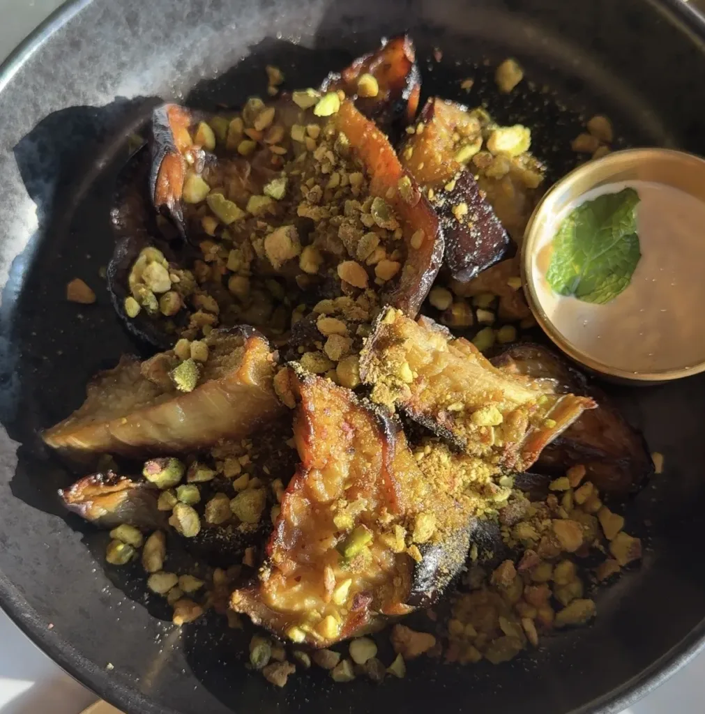Garam's Eggplant Carpaccio at Byte cafe