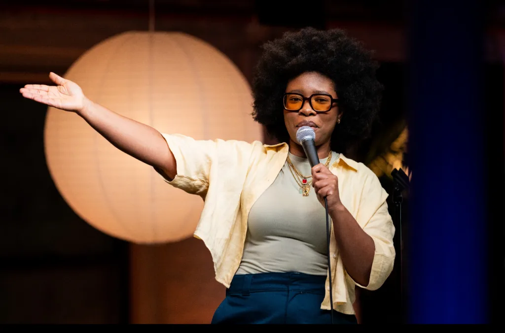 Flyover featured stand up Grace Johnson.