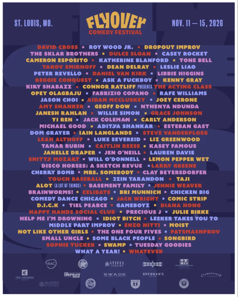 Flyover Comedy Festival 2026 lineup