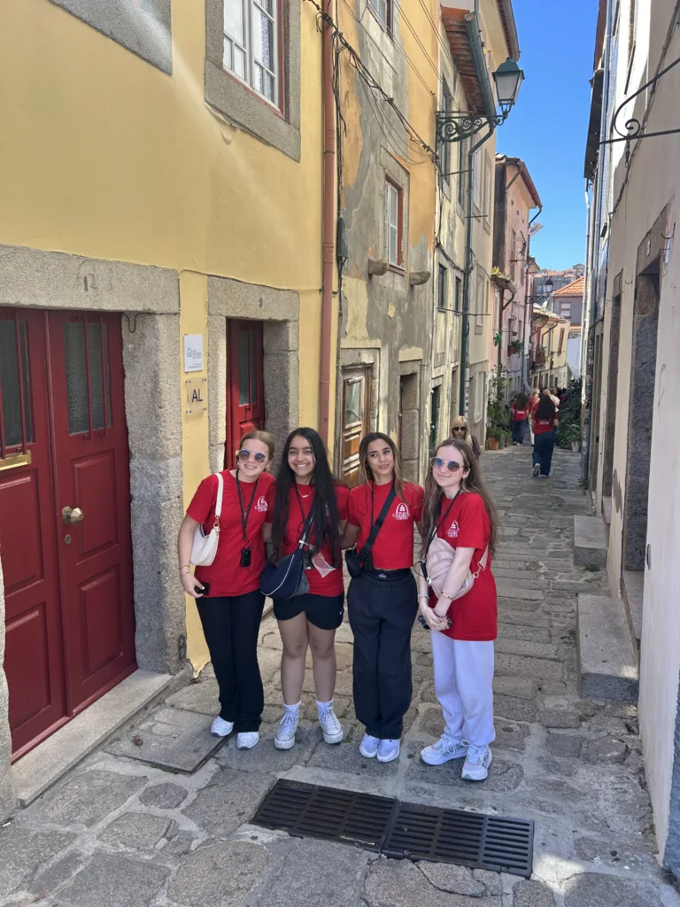 St. Louis Children's Choirs on the streets of Porto