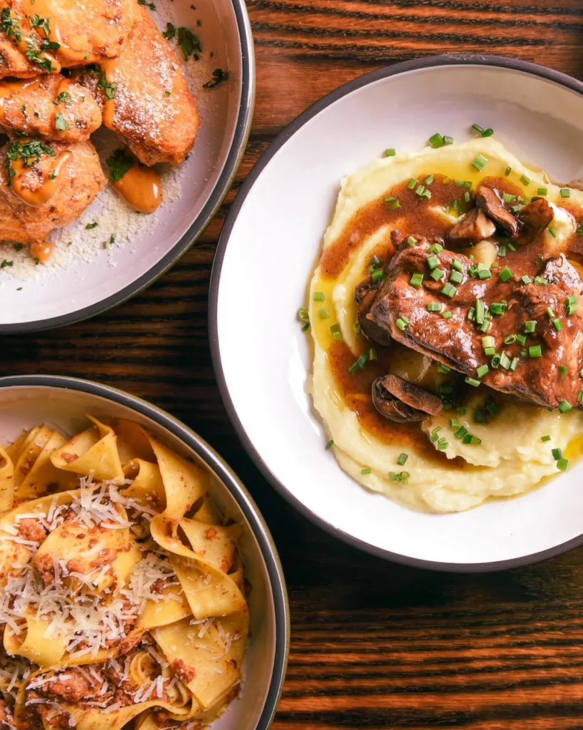 A selection of dishes showcases the dining scene in Champaign-Urbana.