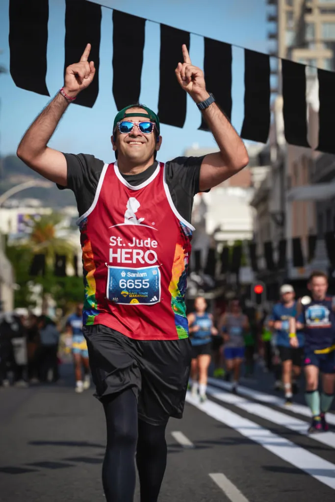 Scott MacArthur celebrates another marathon milestone