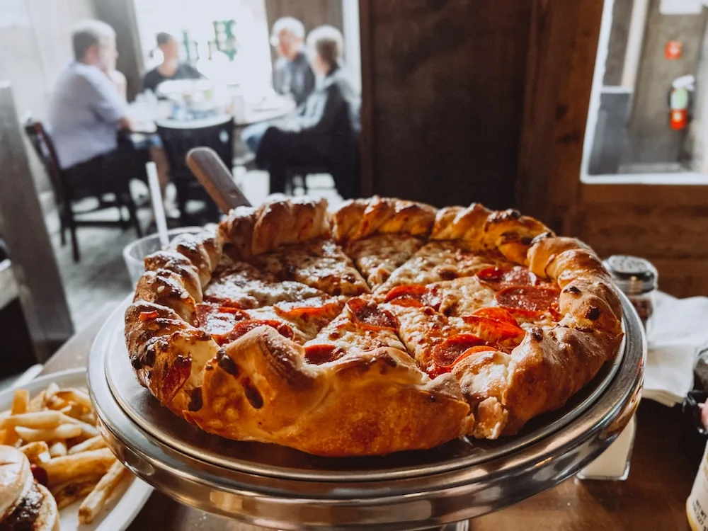 Pizza at Blackhorse Pub & Brewery.