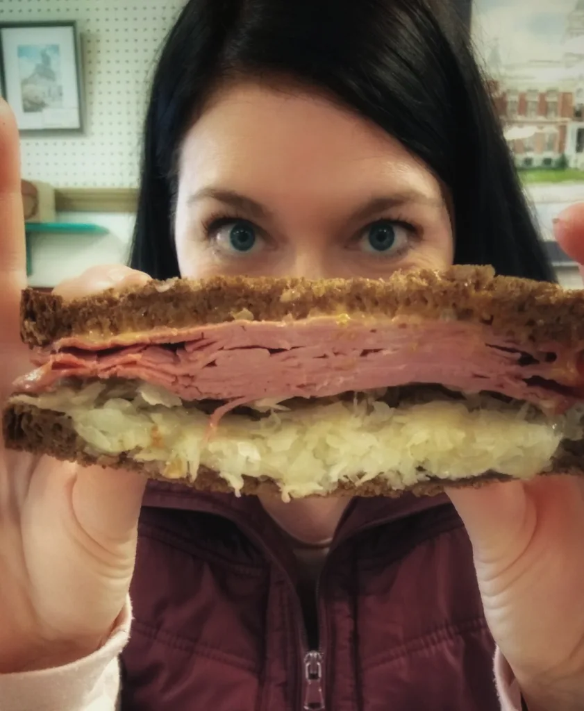 A German-style sandwich from Silke’s Old World Breads Bakery and Café.