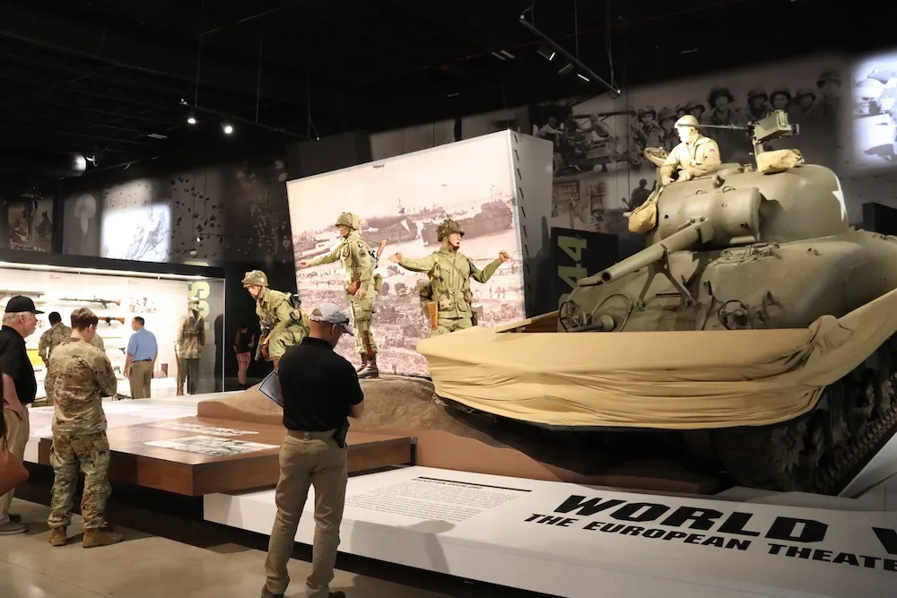 Exhibits at the Wings of Liberty Military Museum explore the history of the 101st Airborne Division.