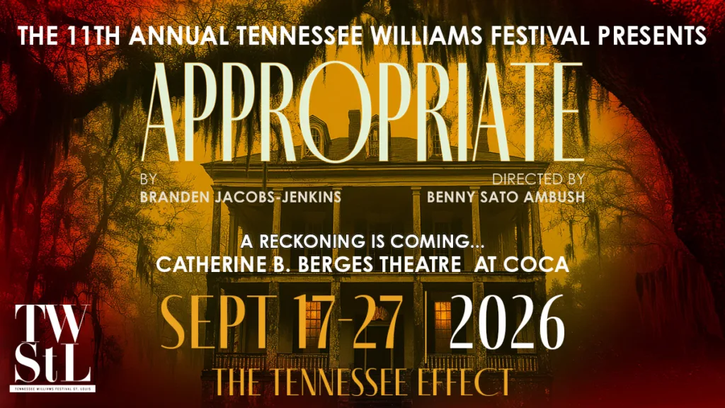 Poster for Tennessee Williams Festival St. Louis' production of 'Appropriate.'
