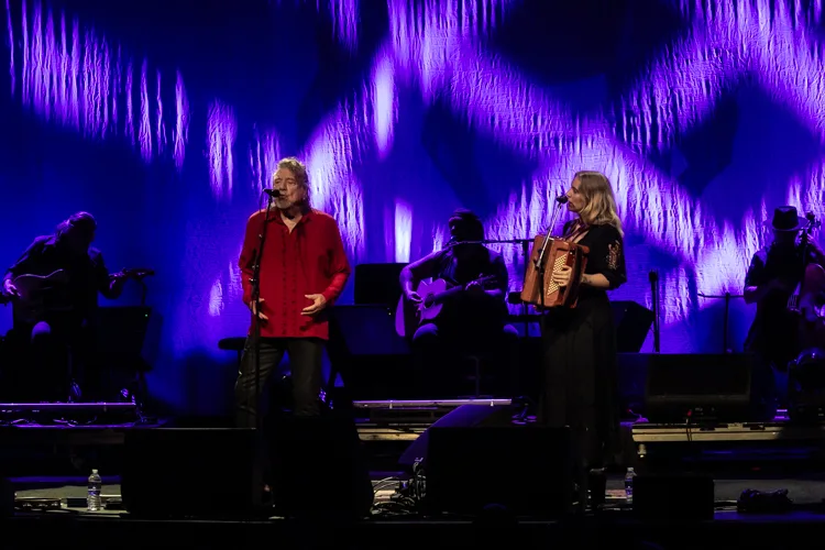 Robert Plant and Saving Grace with Suzi Dian at The Pageant on September 18.