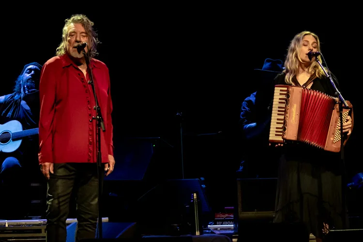 Robert Plant and Saving Grace with Suzi Dian at The Pageant on September 18.