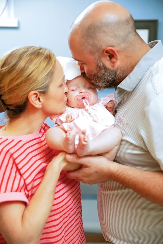 Emily Cullman and her family experienced Cardinal Glennon’s care firsthand after her daughter, Clara, was diagnosed with cystic fibrosis before birth.