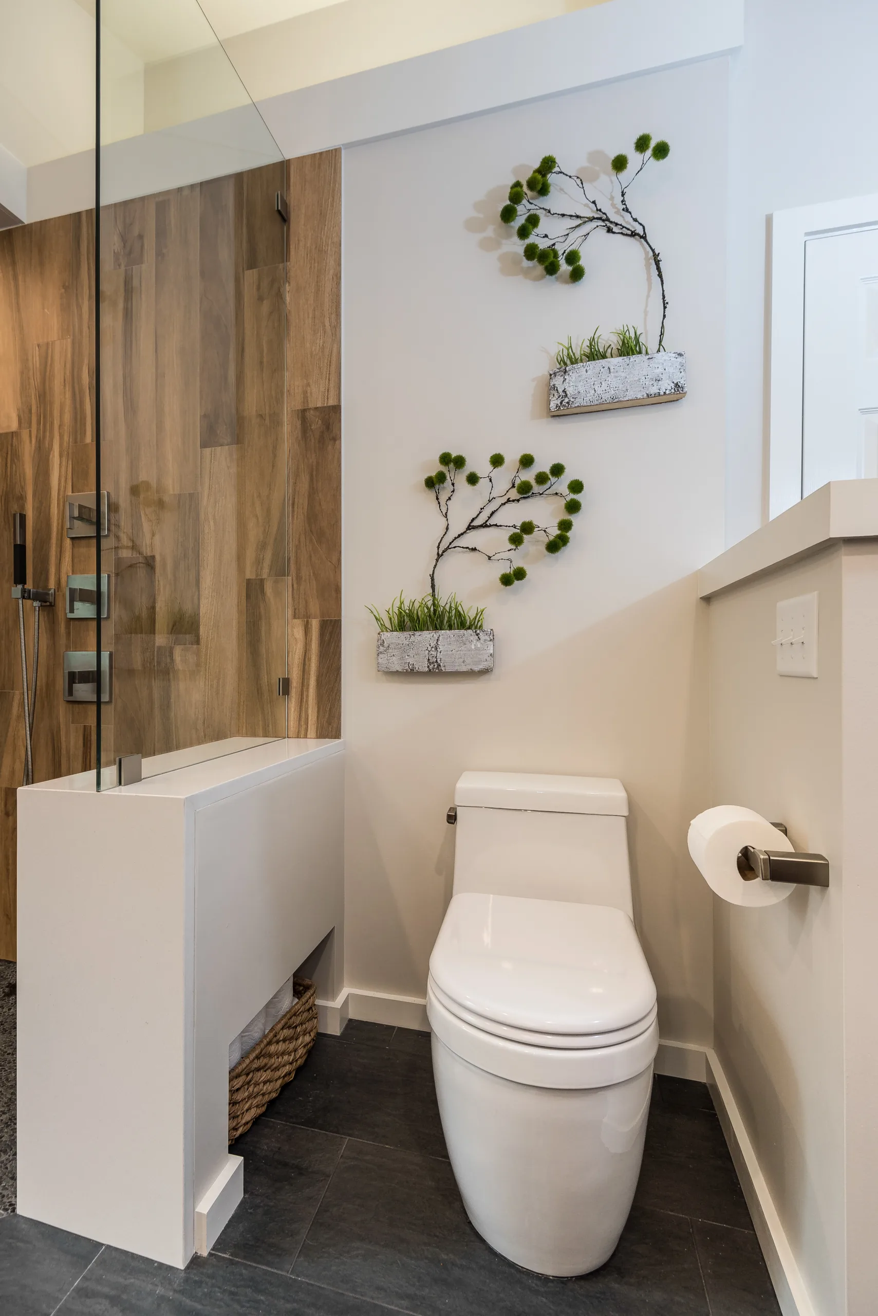 Skirted toilets pair everyday practicality with a streamlined appearance, allowing the fixture to blend naturally into the surrounding bathroom design.