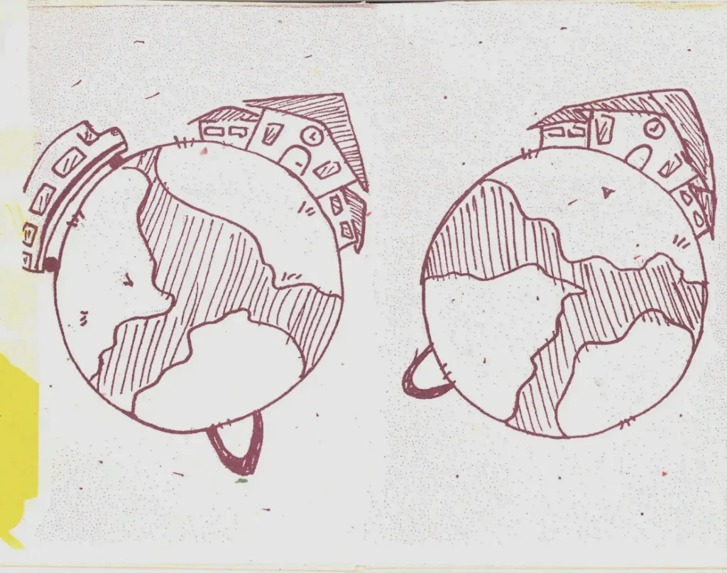 Detail from Sumner High School student artist Andre Depass, "St. Louis Is Just a…," 2026