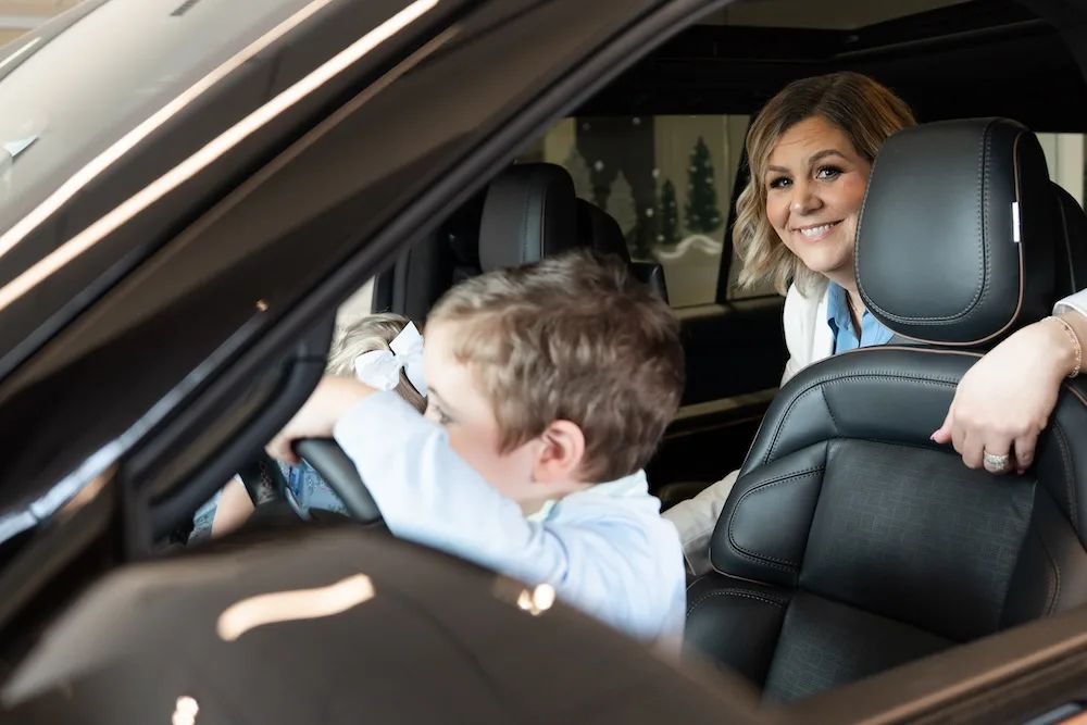 For Sinclair, the Lincoln Navigator serves as family transportation during busy mornings with three young children.