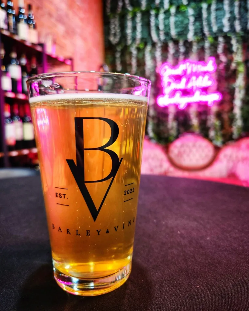 Raise a glass at Barley & Vine