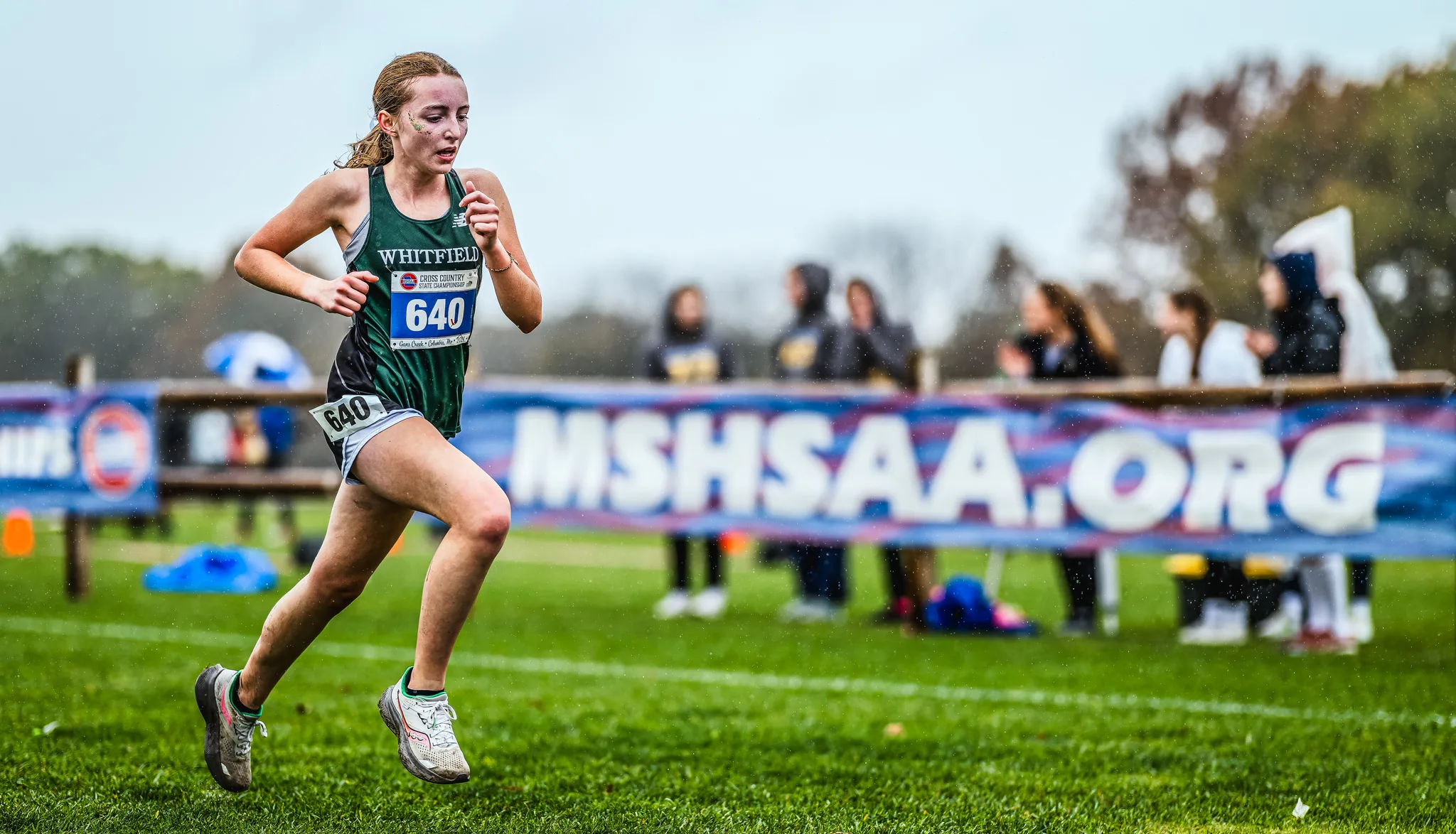 A Whitfield cross-country runner competes at the MSHSAA state championships.