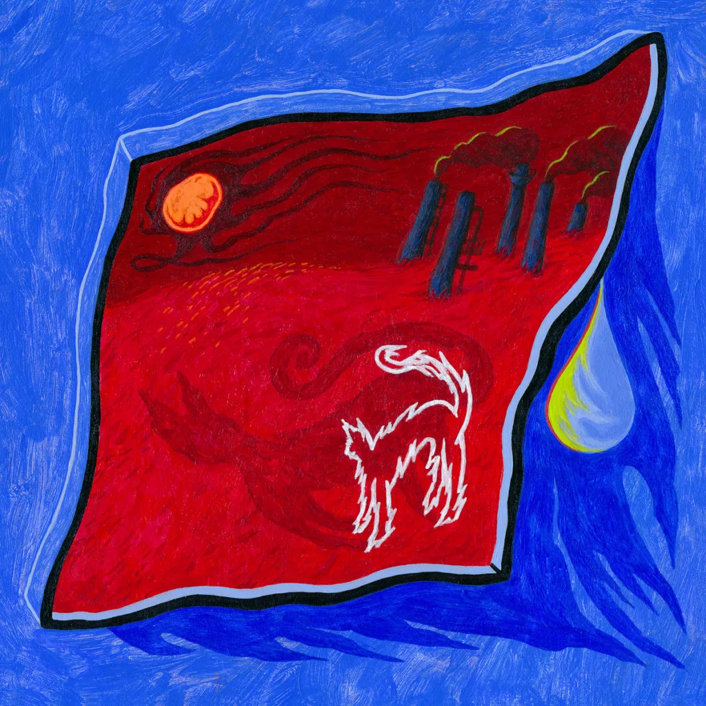 'I wanted to be there' album art by Ines J.