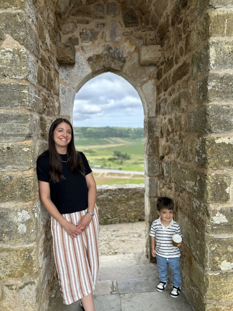 Reyna family in the fortified city, Óbidos, Portugal
