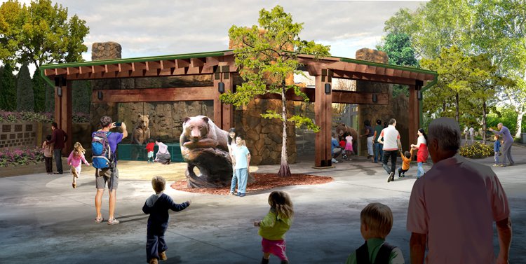 A look at the zoo’s new bear exhibit, Grizzly Ridge