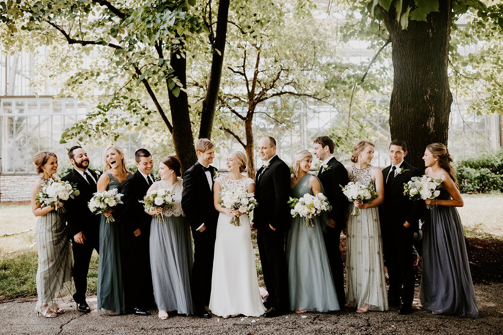 A long-distance relationship leads to a chic wedding at Peabody Opera House